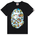 Kids Baby Milo Mixed Fruit Big Ape Head Tee Black