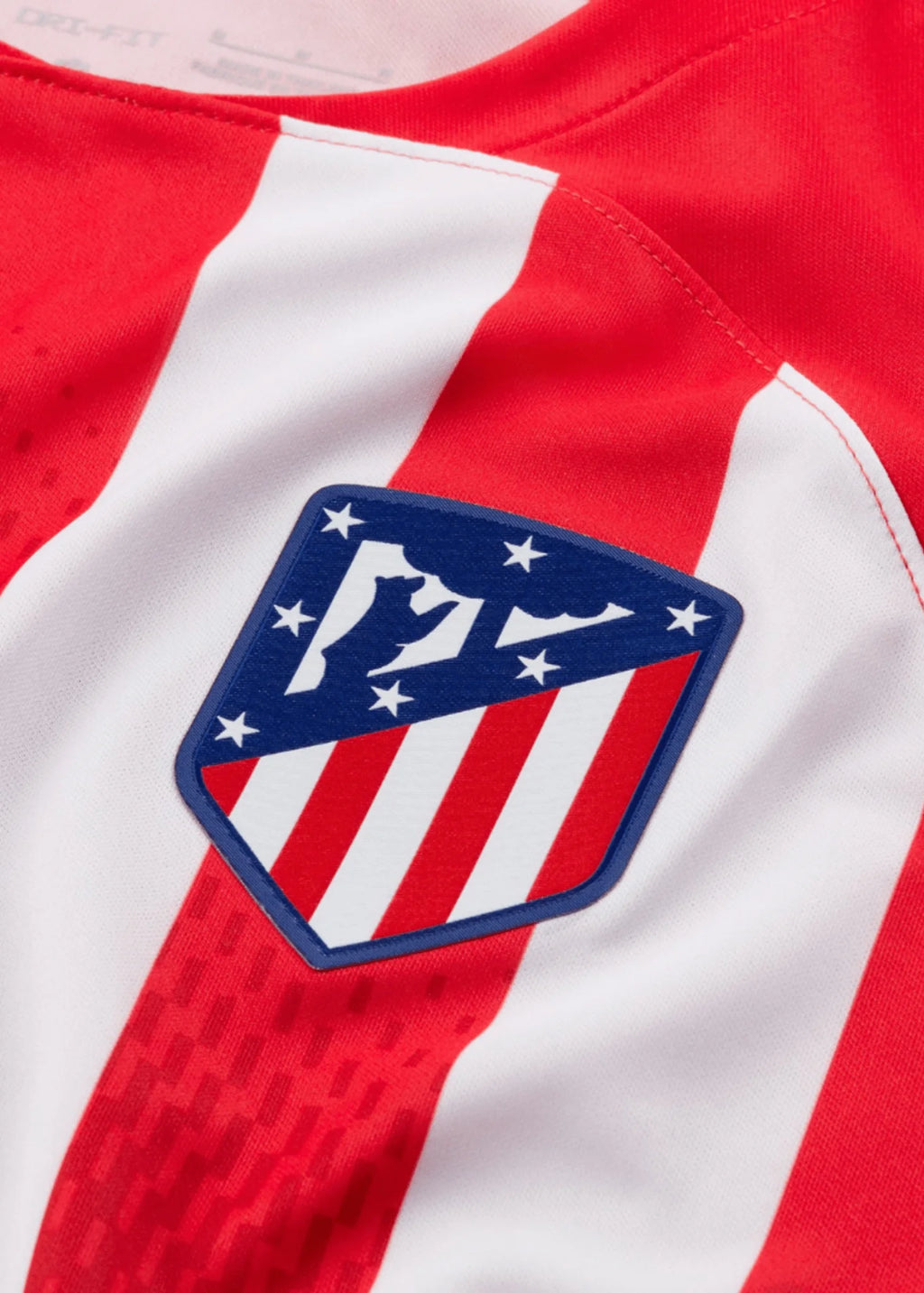 Nike Mens Atletico Madrid 2023 24 Stadium Home Jersey Sport Red Global Red White Old