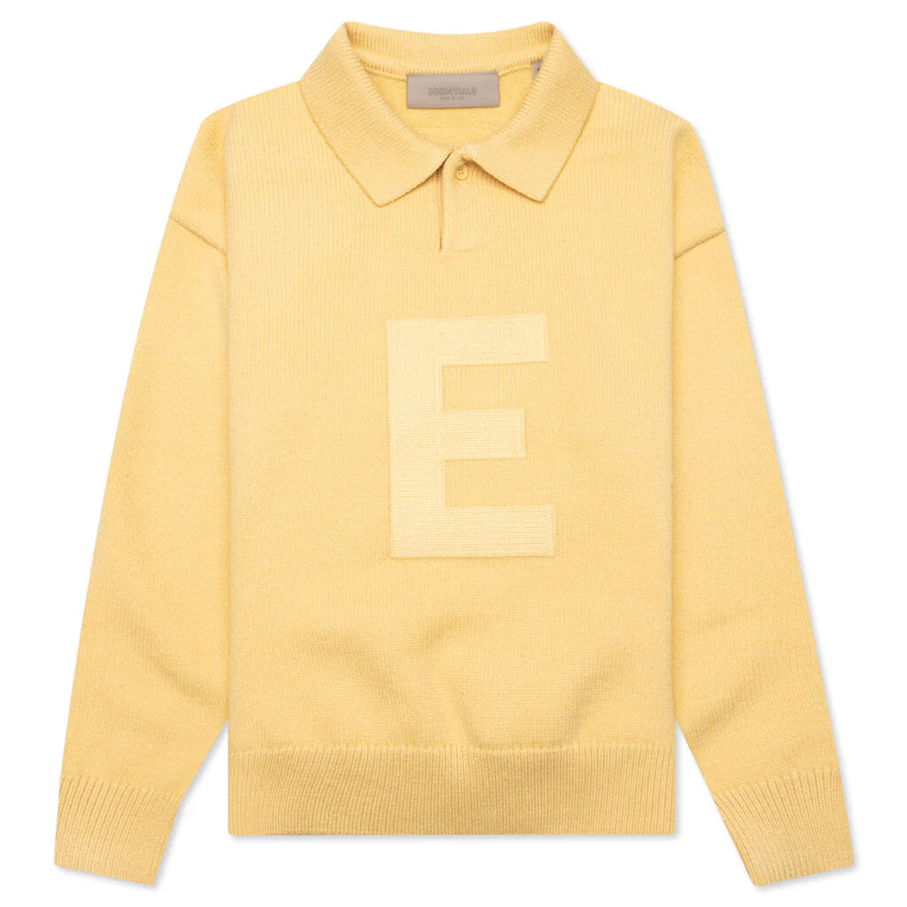Kids Knit Polo Light Tuscan