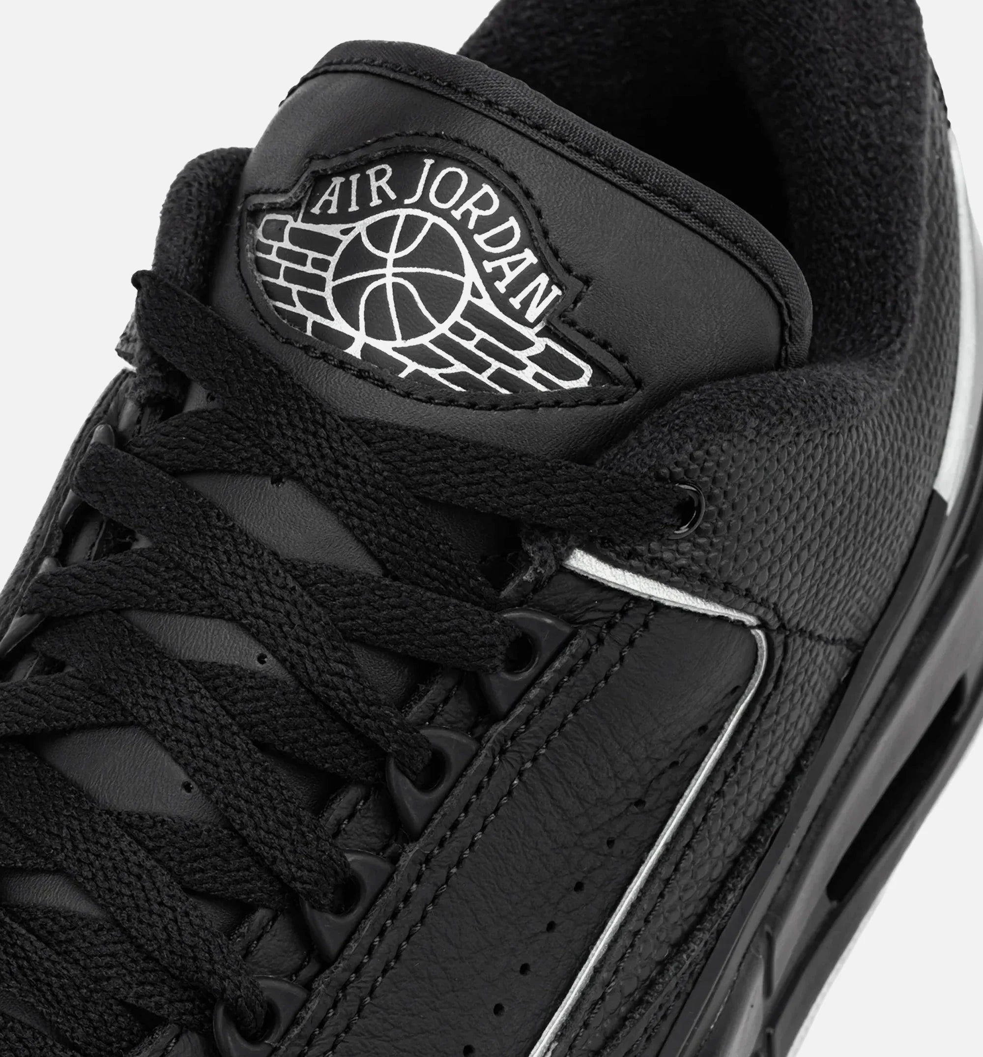 Air Jordan 2 3 Mens Lifestyle Shoe Black Metallic Silver