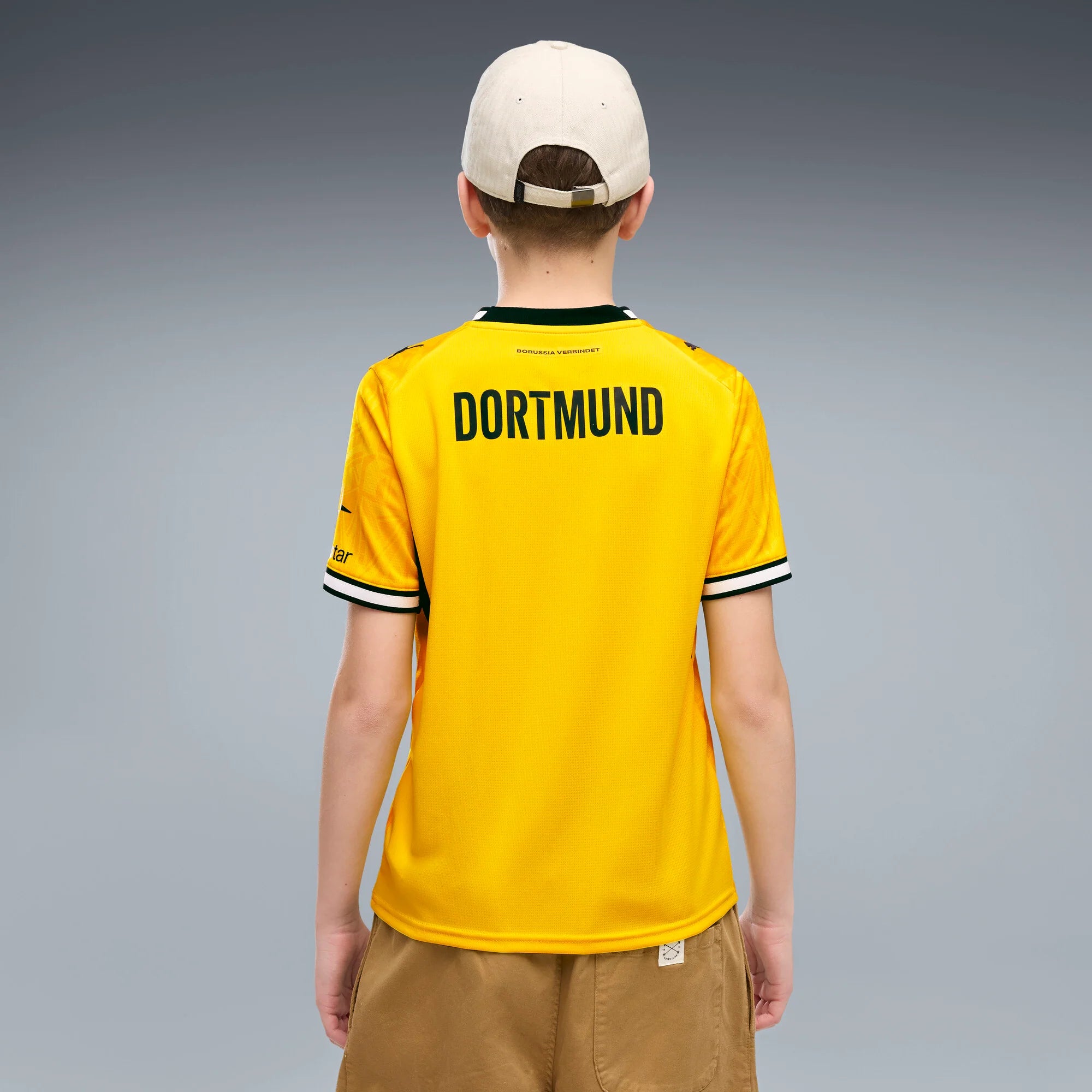 PUMA Borussia Dortmund Home Youth Soccer Jersey 2026 Yellow Black