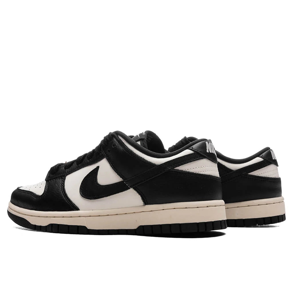 Womens Dunk Low Panda Cherry Charm Sail Black Pale Ivory Metallic Gold