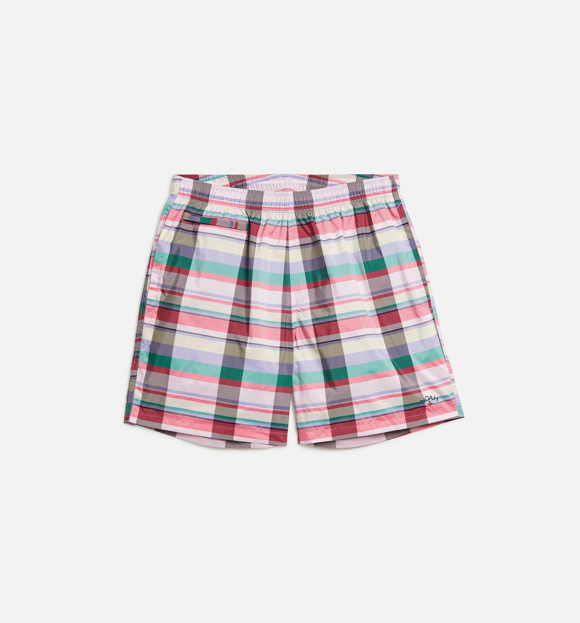 Noah Tech Mens Shorts Multi Red Grey Green White