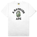 ABC Camo College Tee White Green