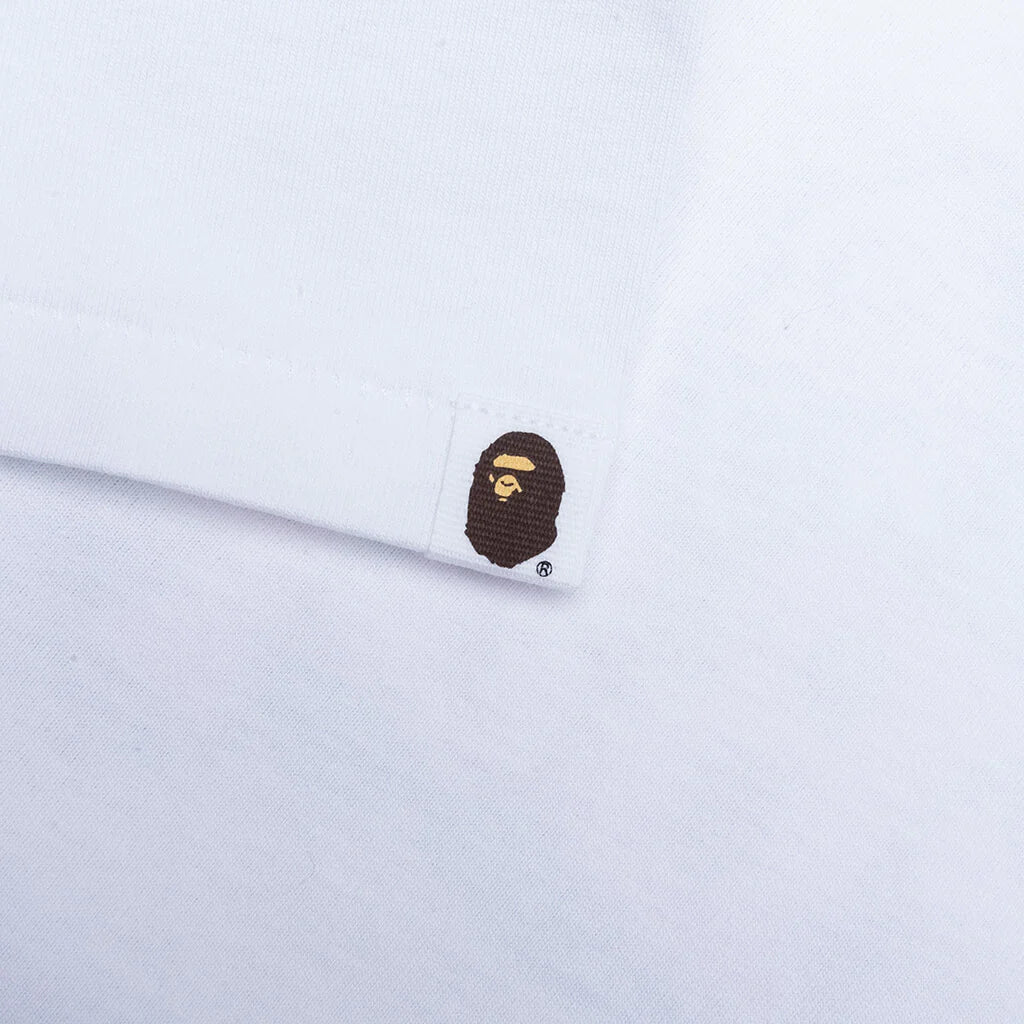 Kids Shark Milo on Bape Tee White Pink