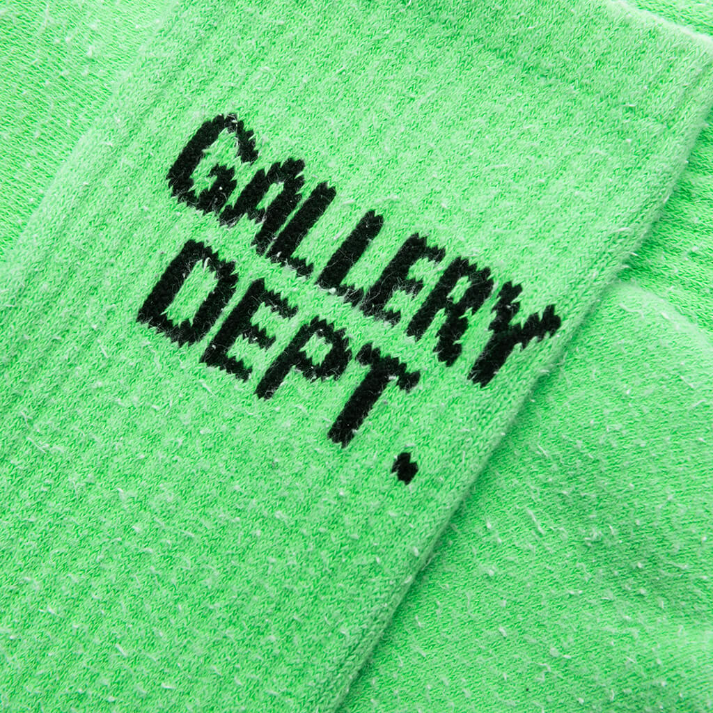 Clean Socks Fluorescent Green