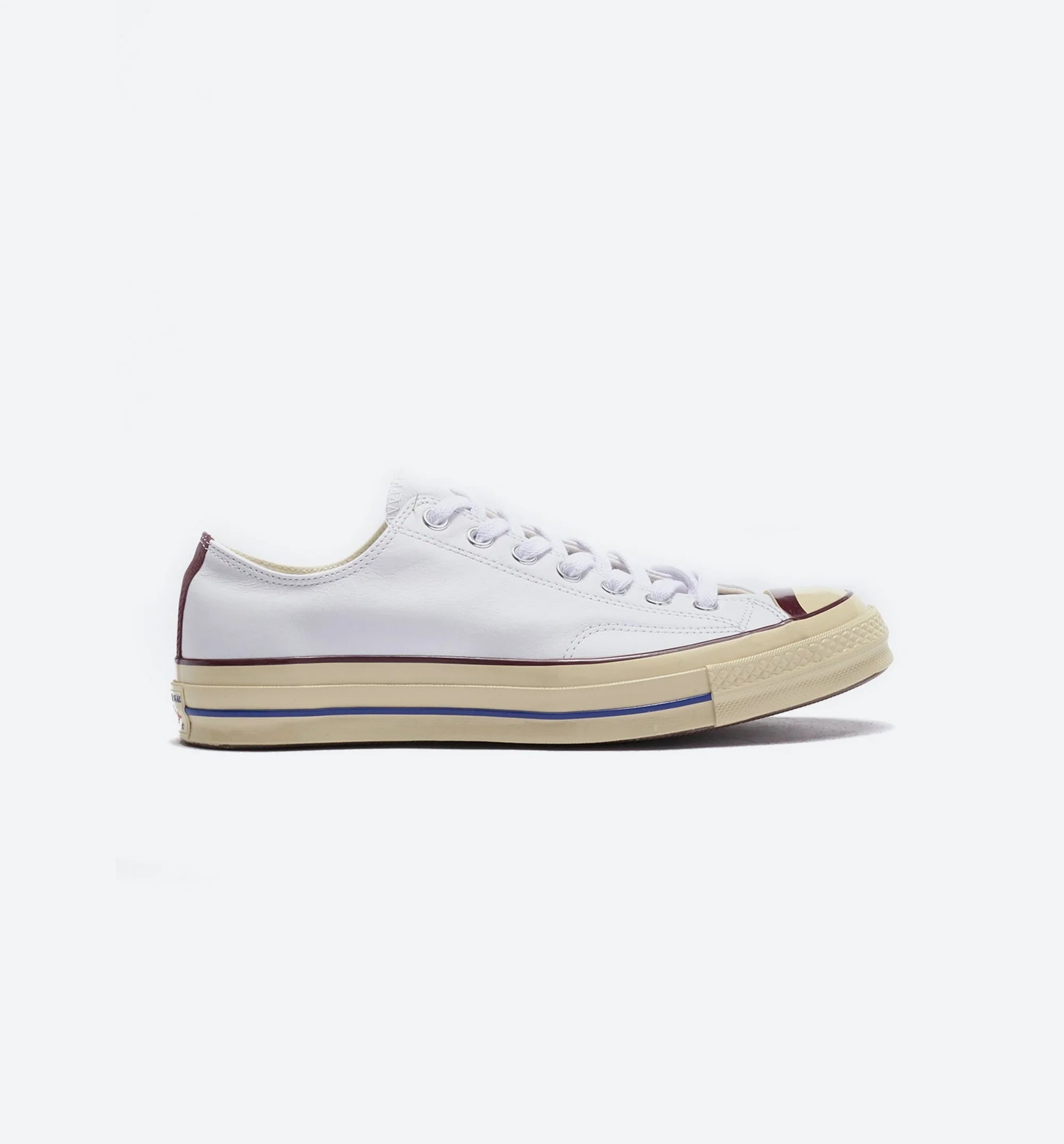 Chuck Taylor All Star 70 Mens Shoes White Dark Burgundy Retro Blue