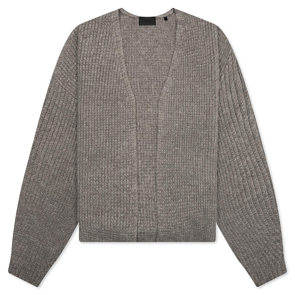 Heavy Waffle Cardigan Heather Gray