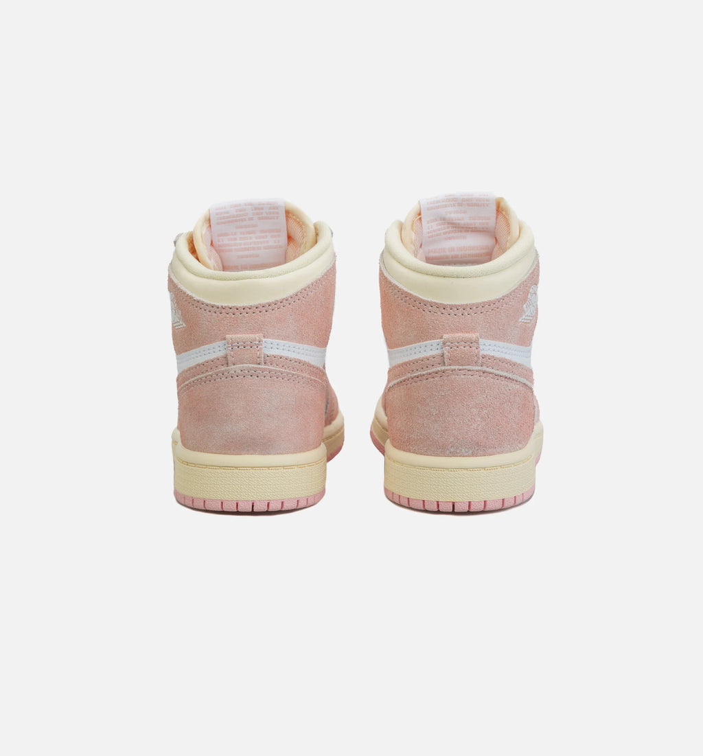 Air Jordan 1 Retro High OG Washed Pink Preschool Lifestyle Shoe White Pink