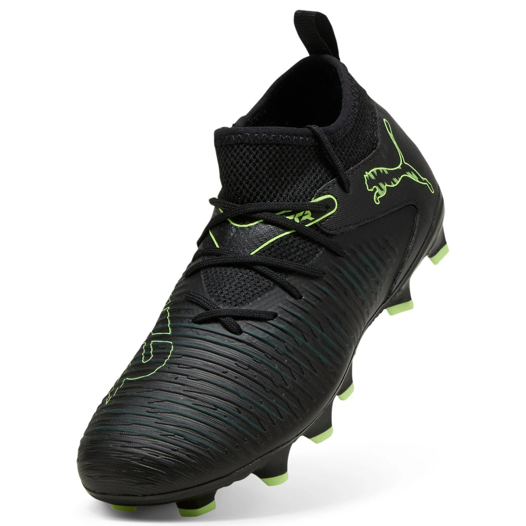 PUMA Future 8 Match FG AG Firm Multi Ground Kids Soccer Cleats Black