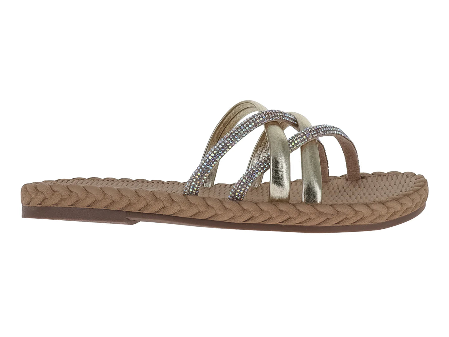 Sandalias Nomadas Color Oro para Mujer