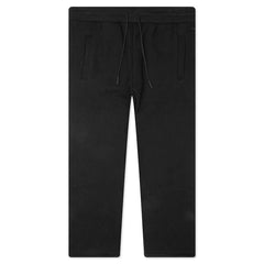 Wave Quilted Easy Pants Black