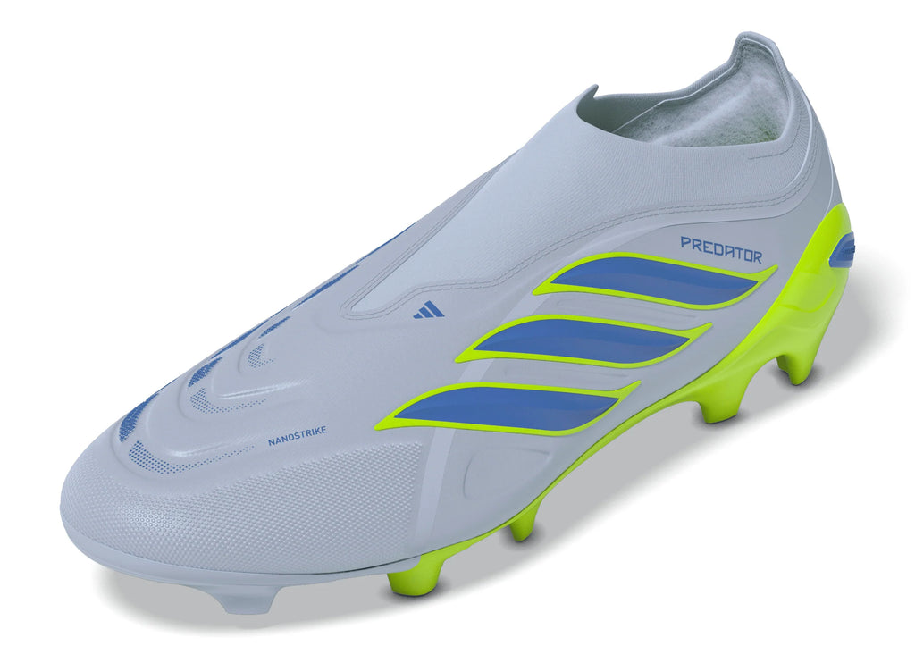 adidas Predator League Laceless FG Firm Ground Mens Soccer Cleats Sky Blue Yellow