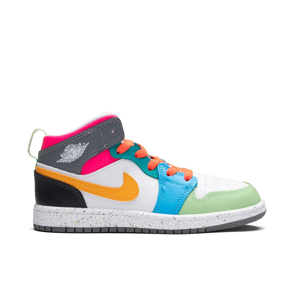 Jordan 1 Mid SE PS White Taxi Dark Shadow Hyper Pink