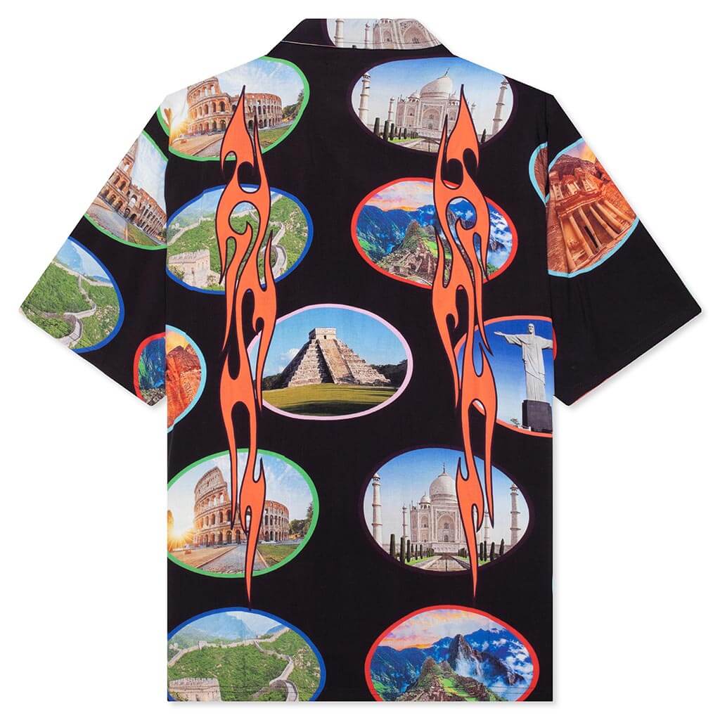 7 Wonder Camp Shirt Black