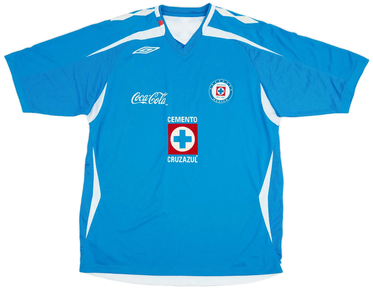 Umbro Youth Cruz Azul Home Jersey 2008 2009 Blue