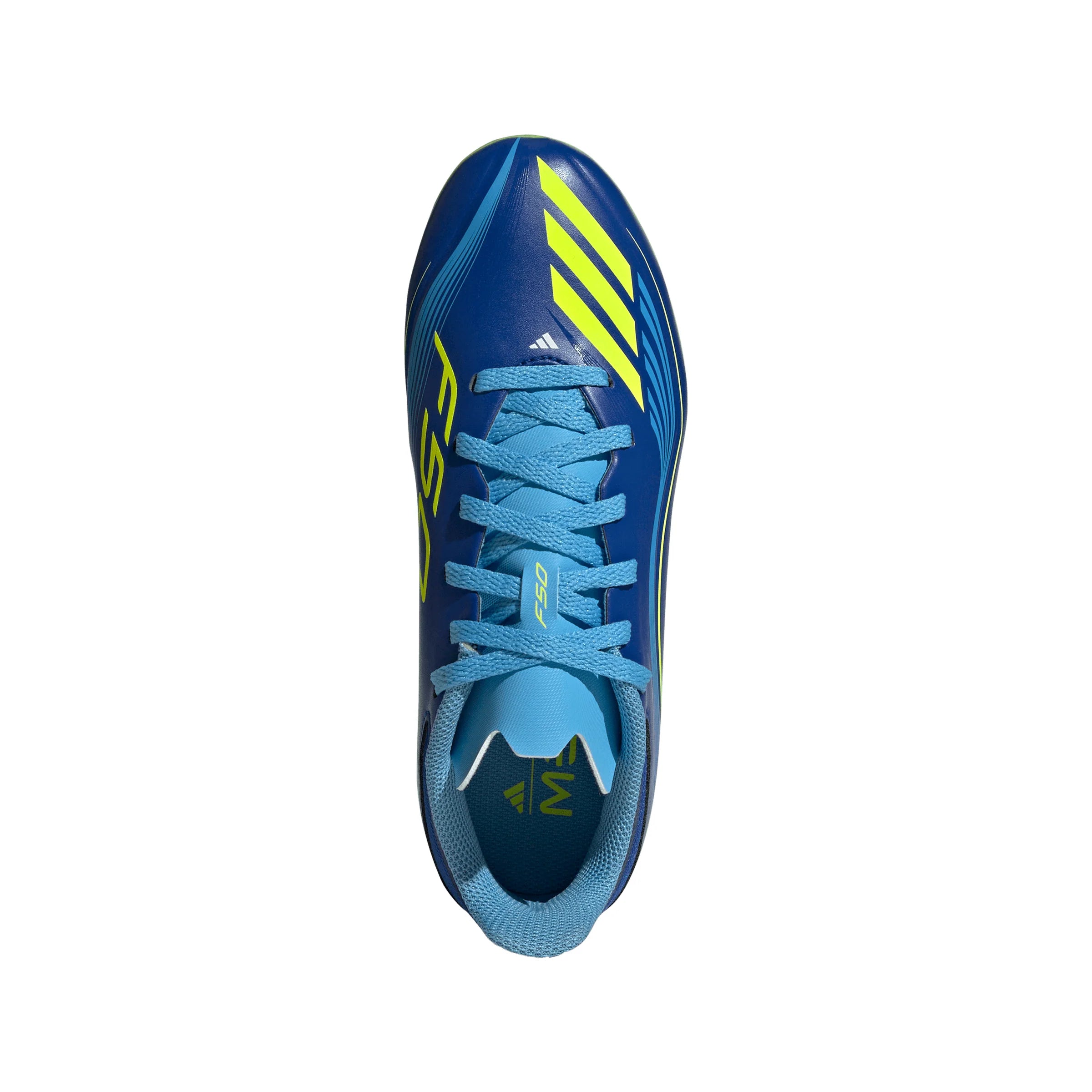 adidas F50 Messi League FG MG Youth Soccer Cleats Royal Blue Yellow Blue