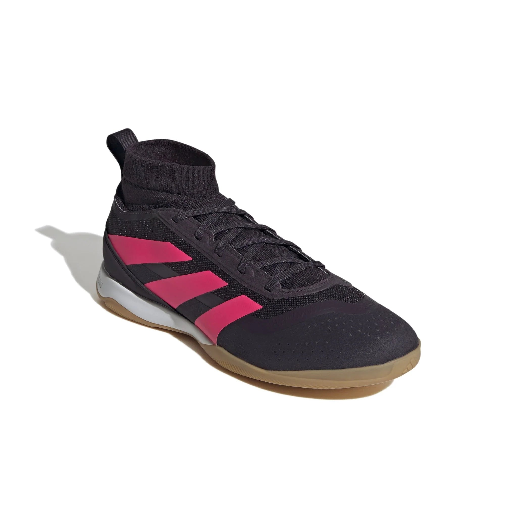 adidas Predator League Mid IN Indoor Soccer Shoes Black Turbo White