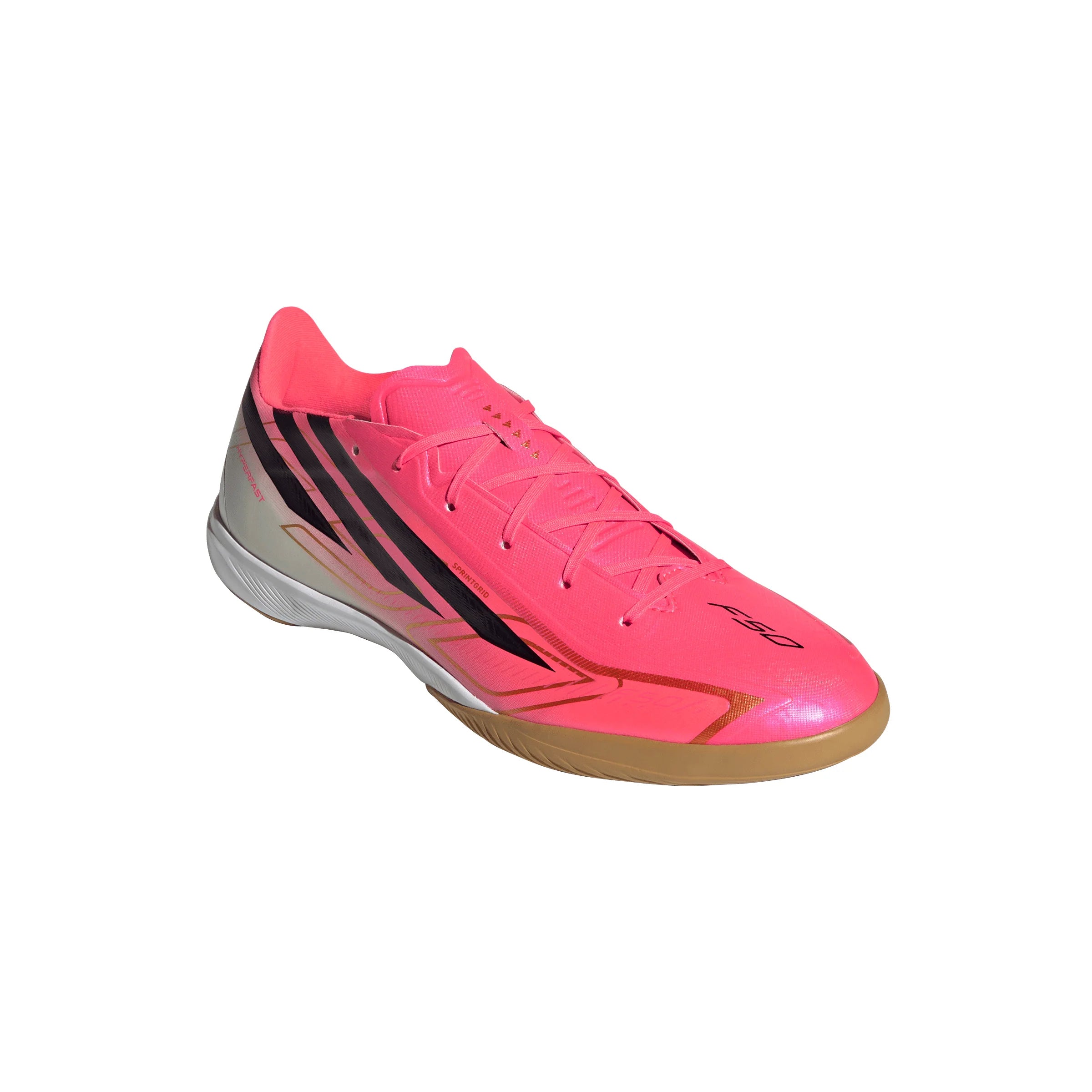 adidas F50 Hyperfast League Indoor Mens Soccer Shoes Turquesa Black Gold