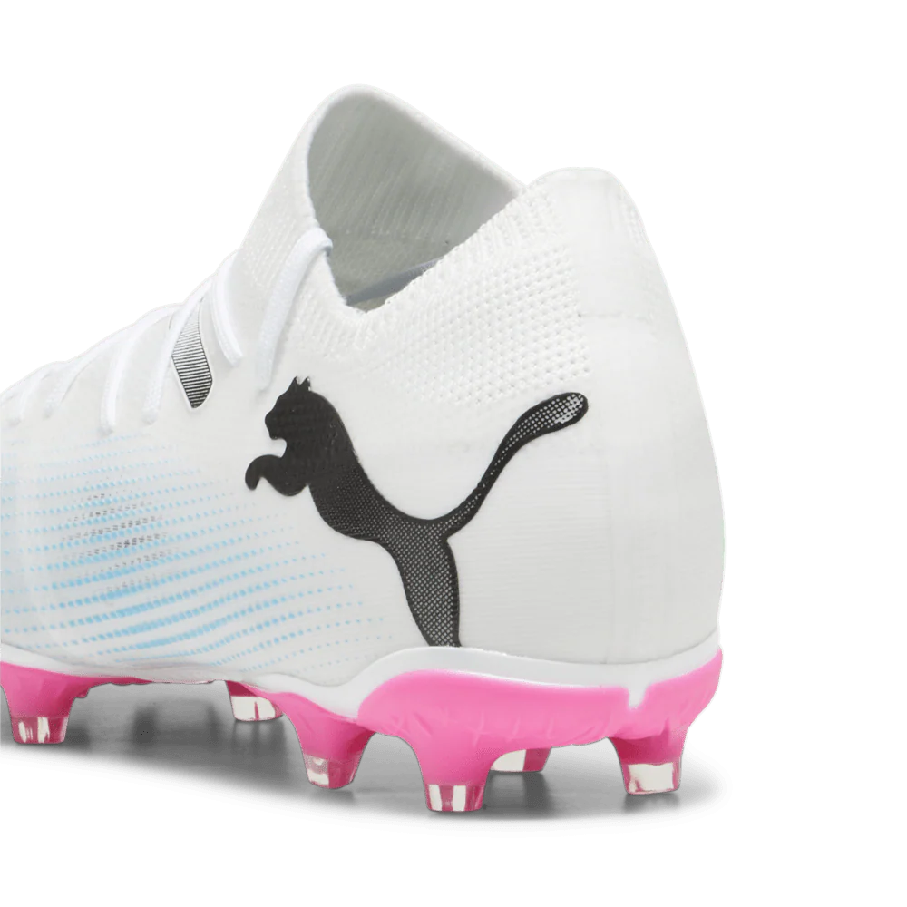 PUMA Future 7 Match FG AG Multi Ground Soccer Cleats White Black Poison Pink