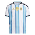 adidas Argentina Home Authentic Youth Soccer Jersey 26 White Blue