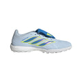 adidas Predator League Fold Over Tongue TF Turf Mens Soccer Cleats Sky Blue Yellow
