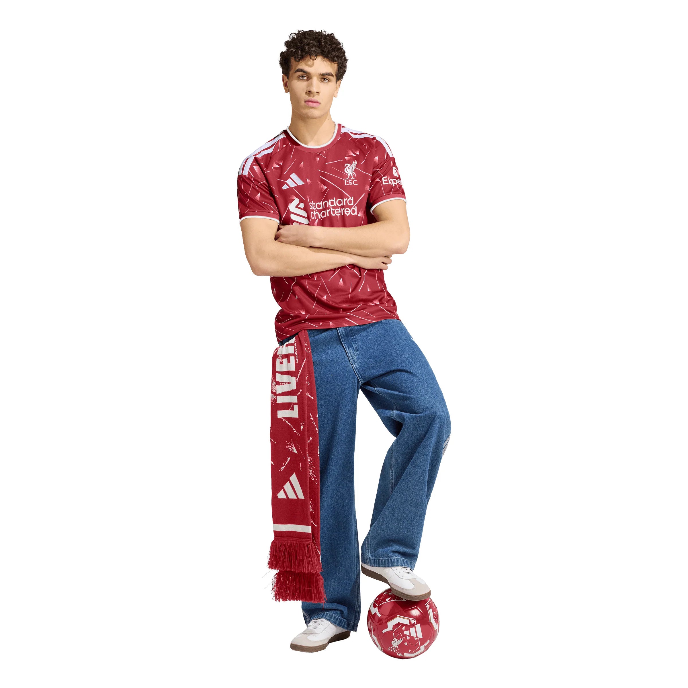 adidas Liverpool FC Home Mens Soccer Jersey 26 27 Red