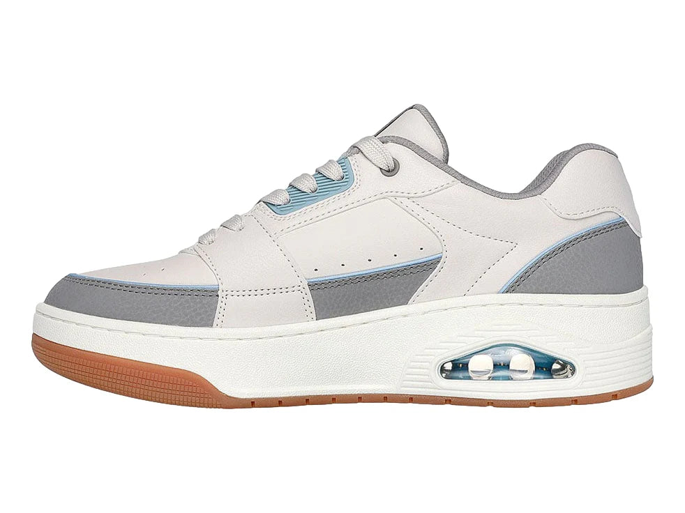 Tenis Skechers One Court Beige y Gris para Hombre