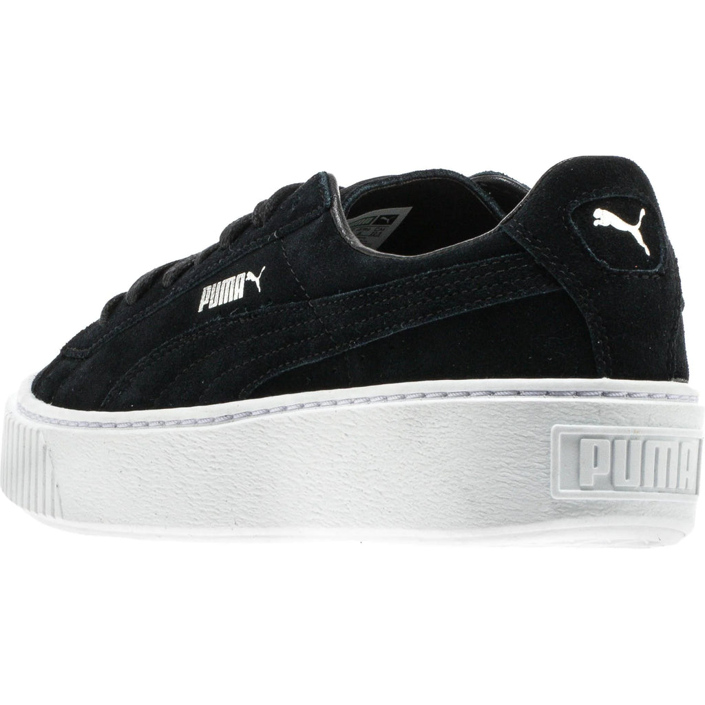 Suede Creeper Womens Black White