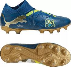 PUMA Future 7 Match BNA FG AG Multi Ground Soccer Cleats Blue Yellow