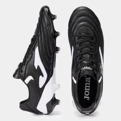 Joma Aguila Cup 2401 FG Firm Ground Soccer Cleats Black White