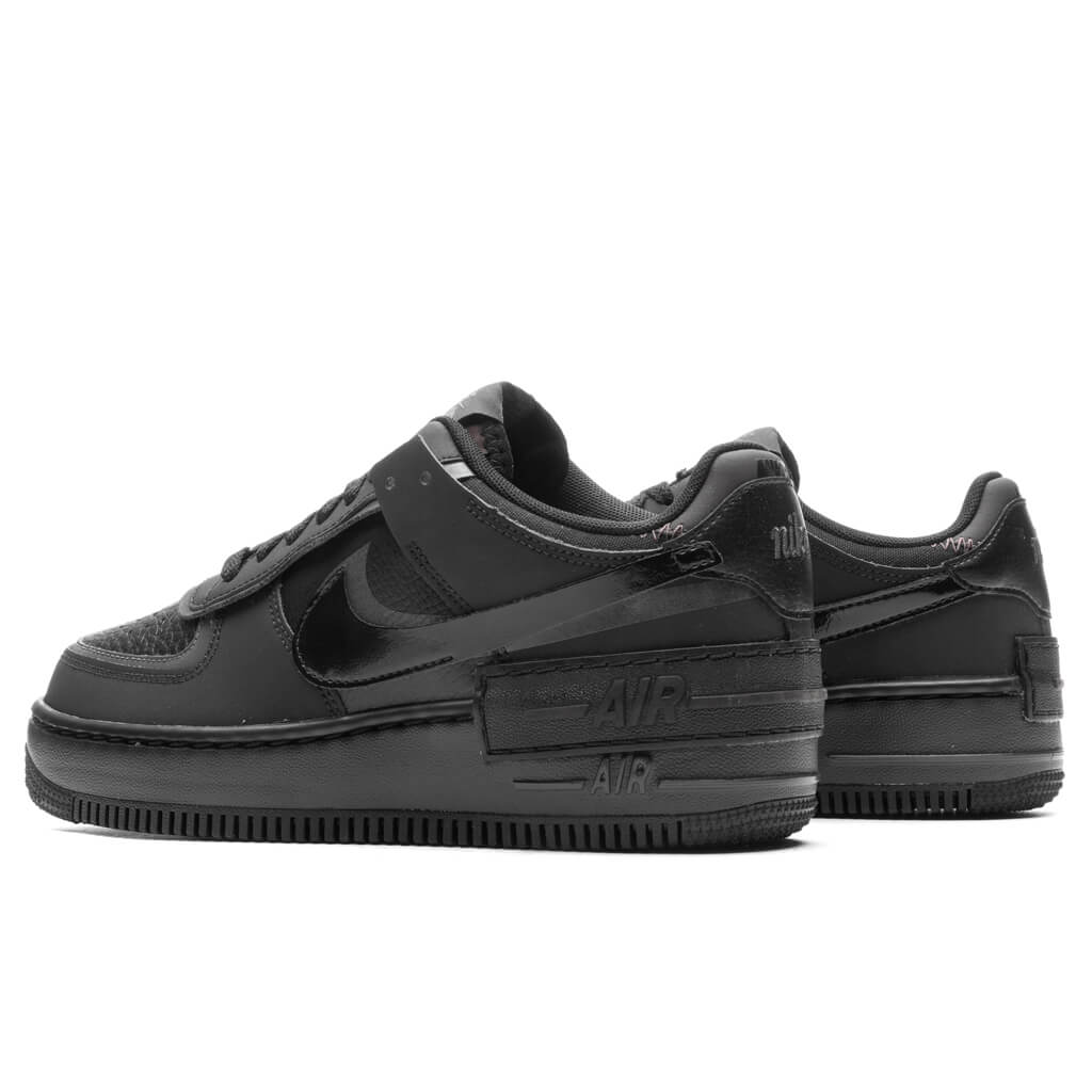 Womens Air Force 1 Shadow Black Anthracite Velvet Brown