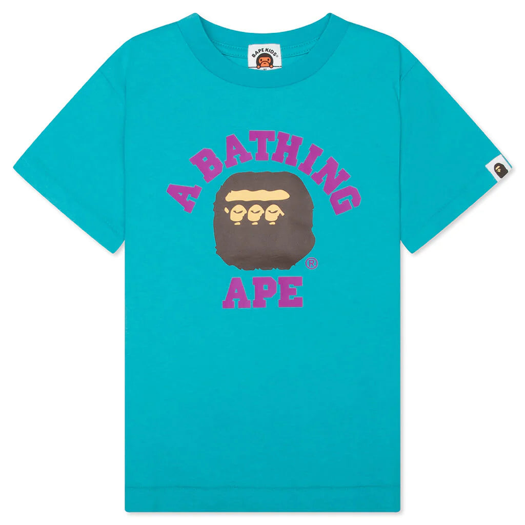 Kids Triple College Tee Blue