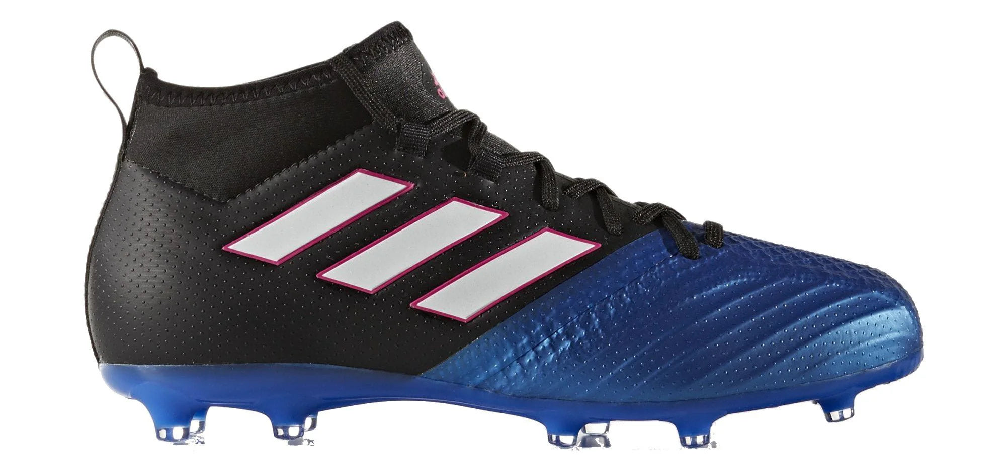 adidas ACE 171 FG Youth Firm Ground Soccer Cleats Black White Blue