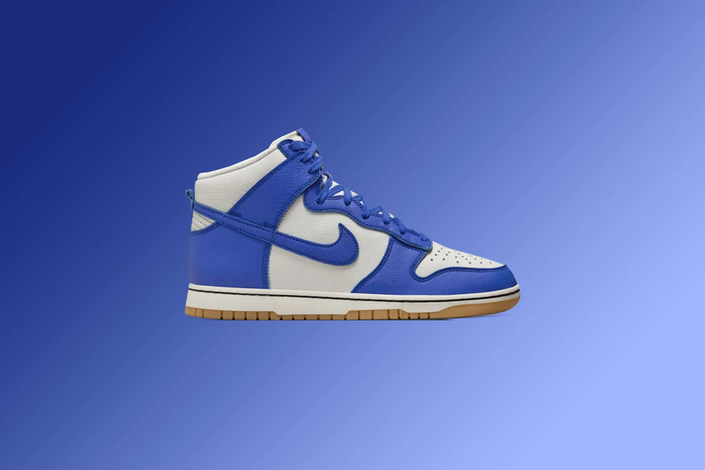 Dunk High Retro SE Phantom Racer Blue Pale Ivory Gum Yellow