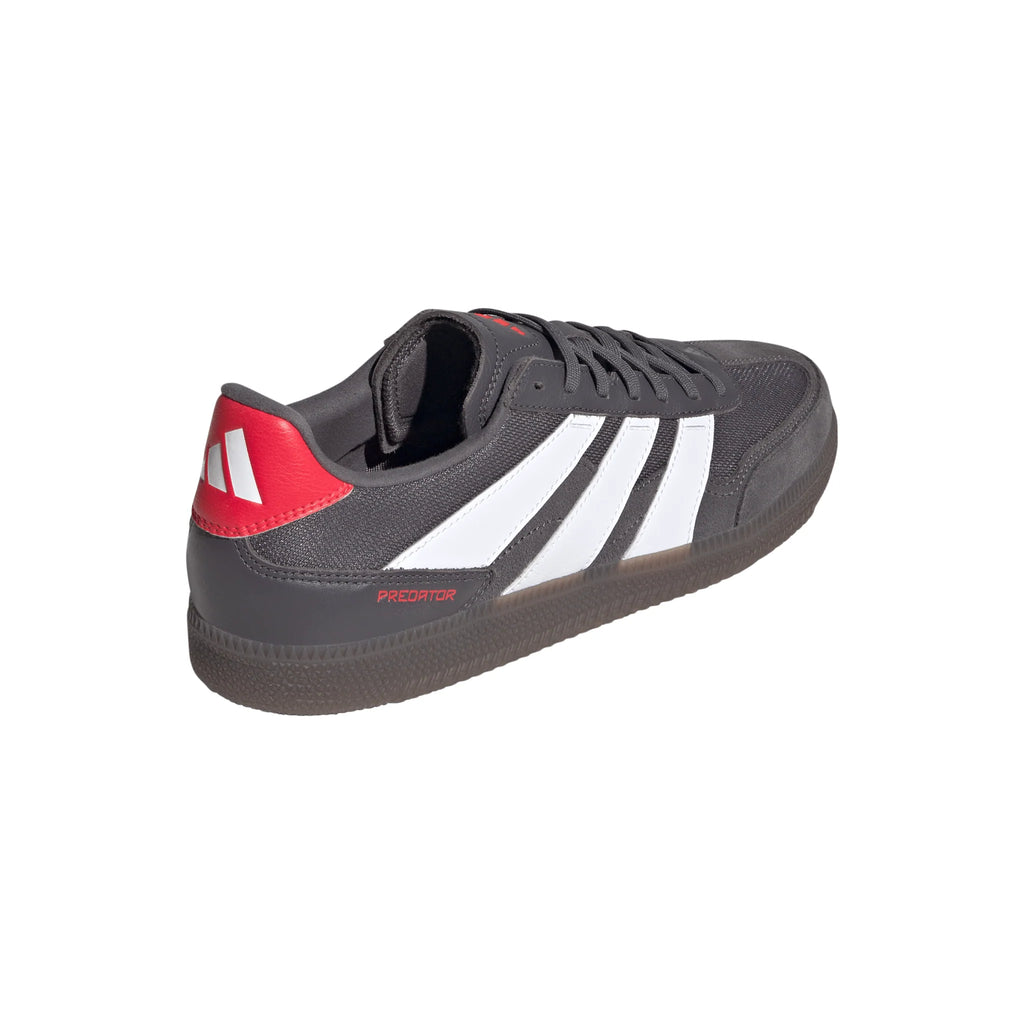 adidas Predator Freestyle Indoor Soccer Shoes Grey Strata White Lucid Red