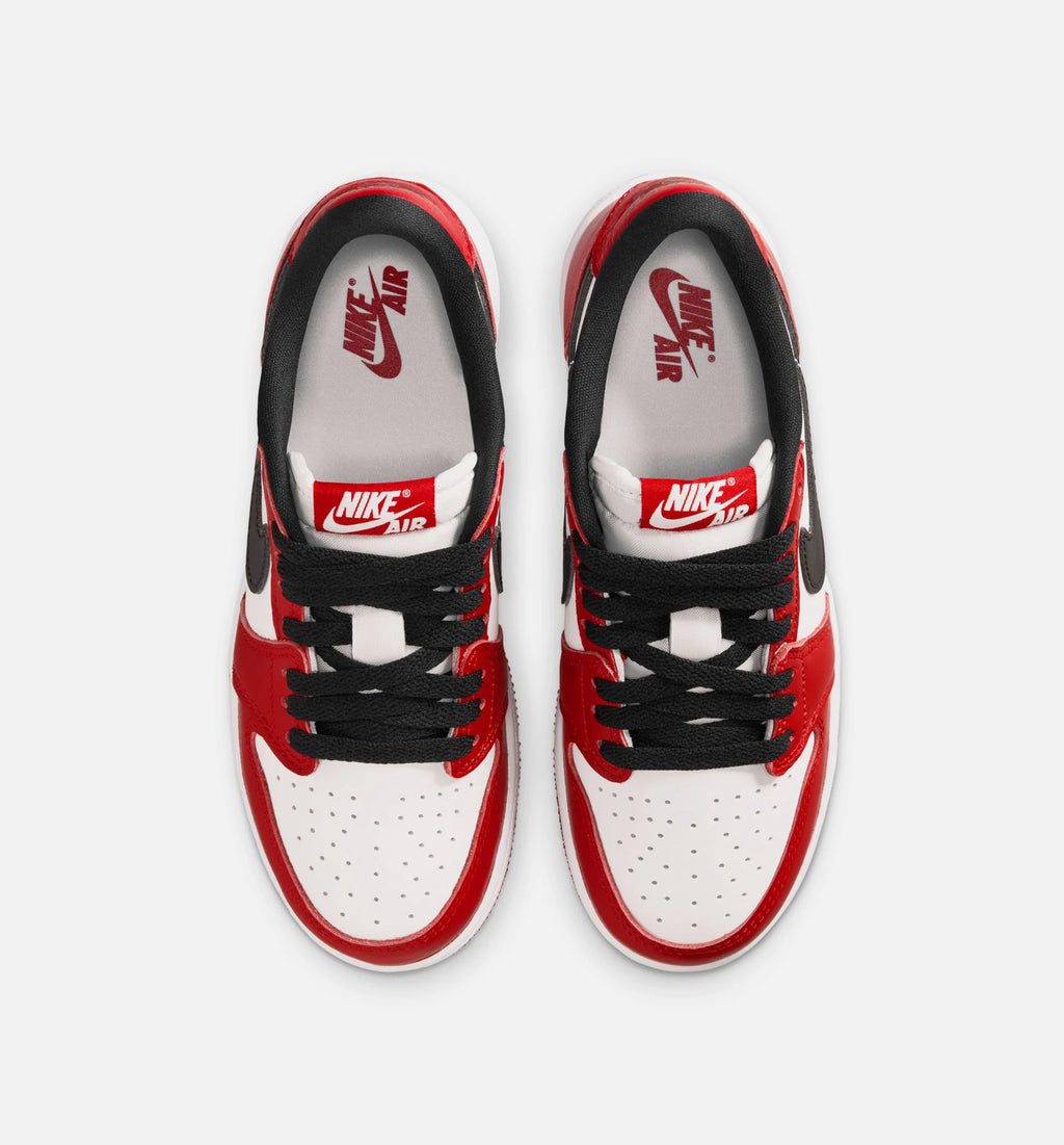 Air Jordan 1 Retro Low OG Chicago Grade School Lifestyle Shoe Varsity Red Black Summit White