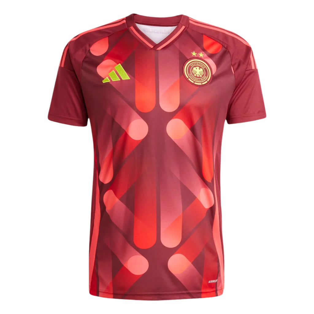 adidas Mens Germany Womens Team Away Jersey 25 Burgundy