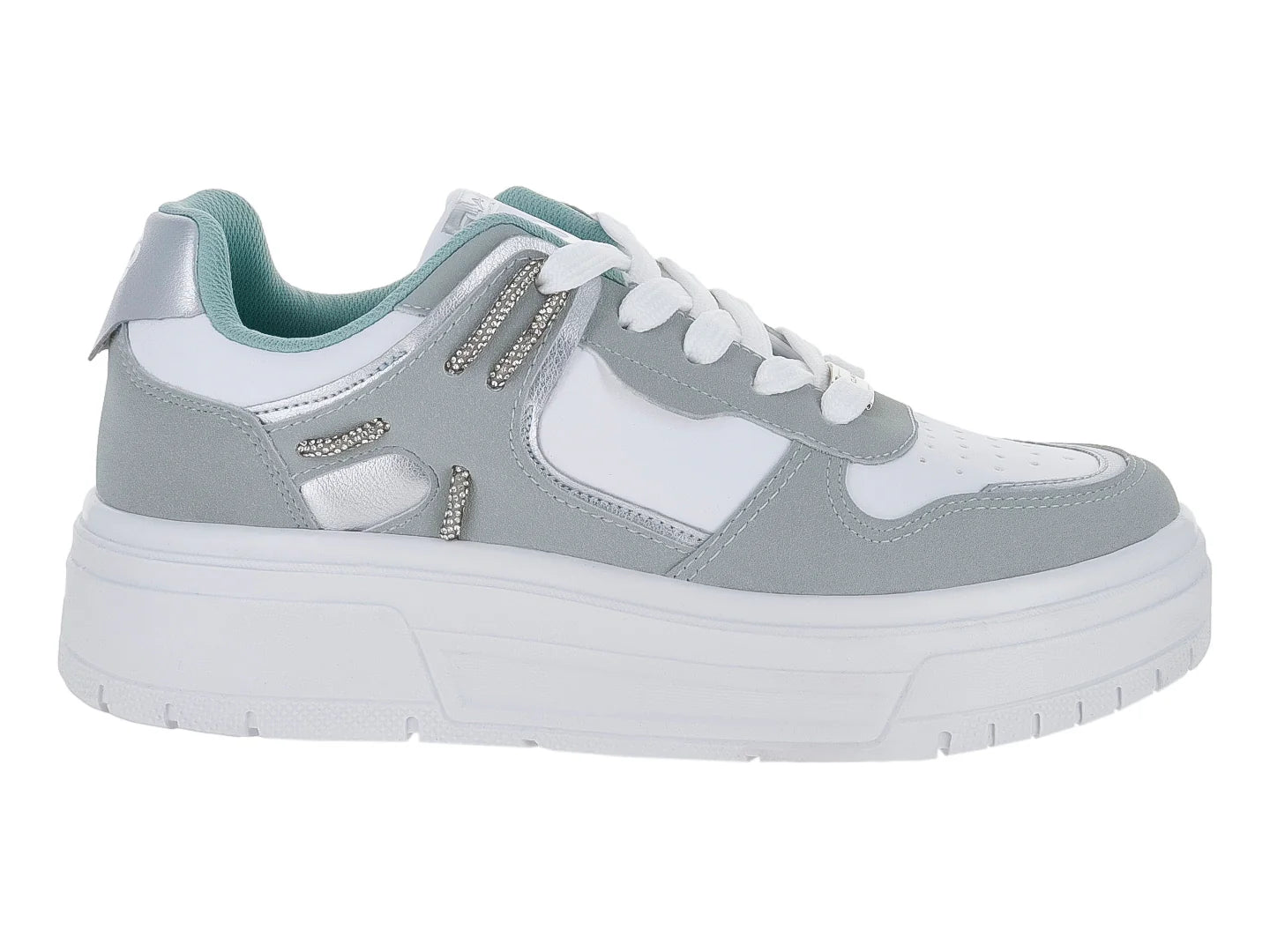 Tenis Clasben Mikono Blanco Verde para Mujer