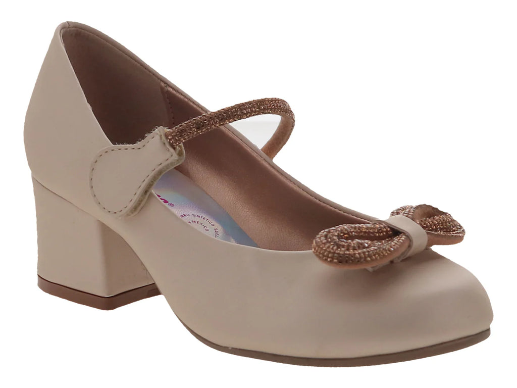 Zapatos Elegantes Tropicana Color Perla para Niña