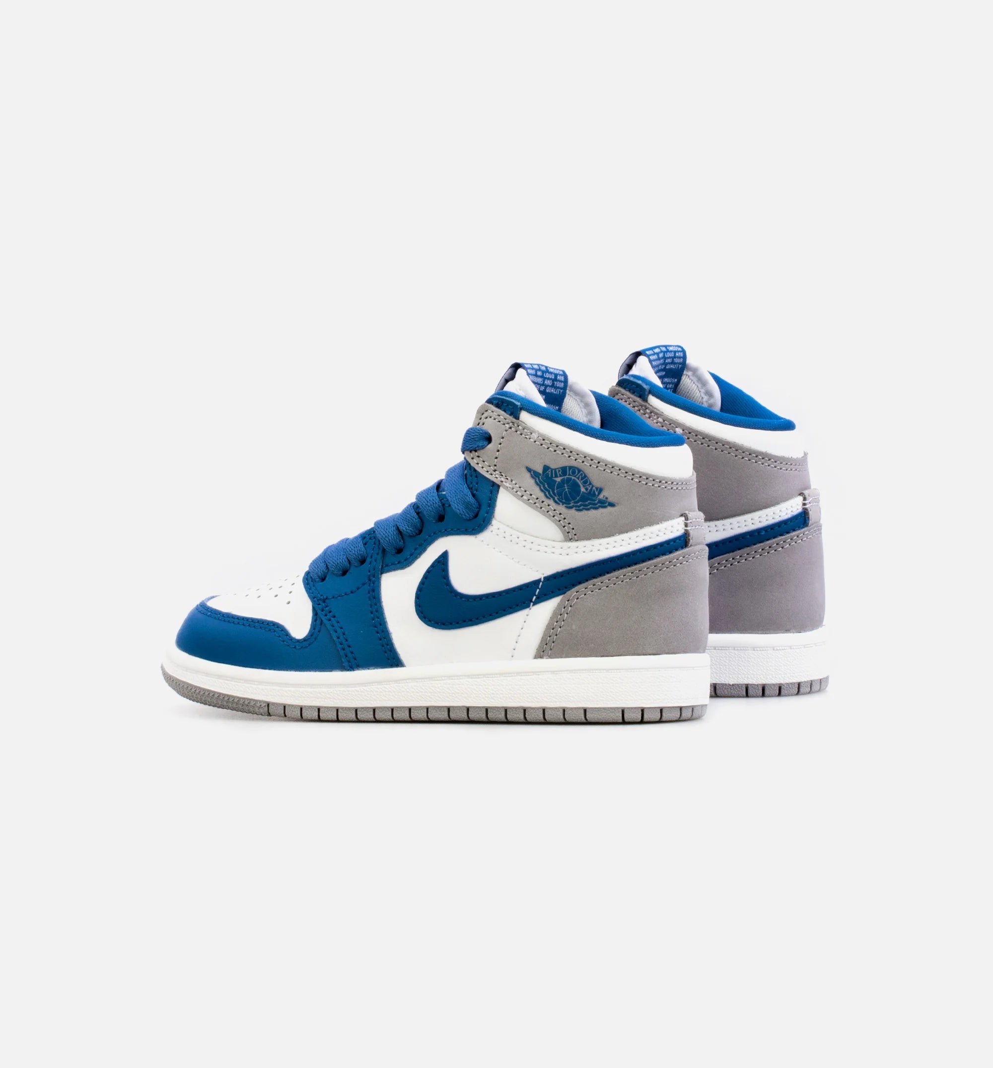 Air Jordan 1 High OG True Blue Preschool Lifestyle Shoe Blue White Free Shipping