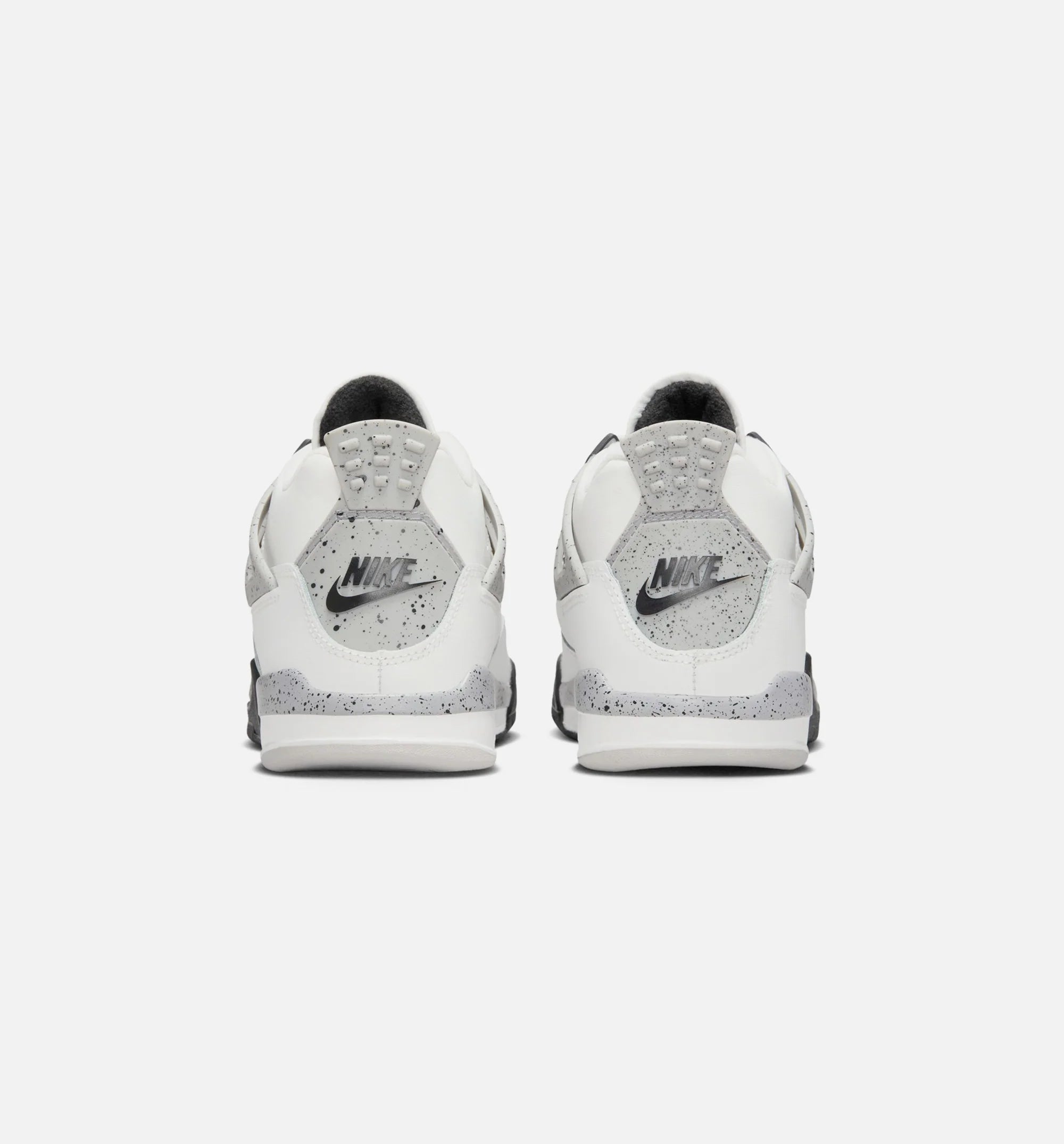 Air Jordan 4 Retro White Cement Preschool Lifestyle Shoe Summit White Fire Red Cement Grey Black
