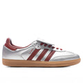 Womens Samba Long Tongue Silver Metallic Preloved Ruby Gum