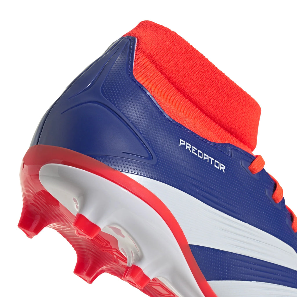 adidas Predator League Sock FG Firm Ground Soccer Cleats Lucid Blue White Solar Red