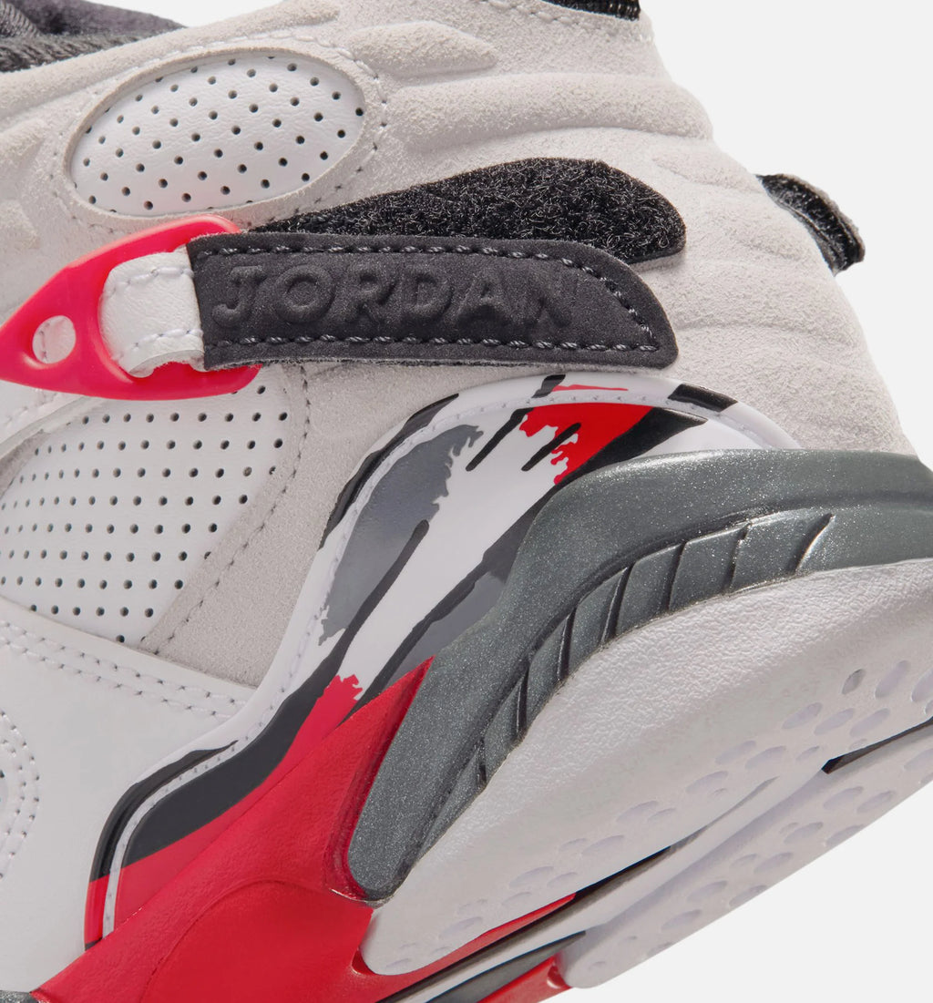 Air Jordan 8 Retro White And True Red Preschool Lifestyle Shoe White True Red Black