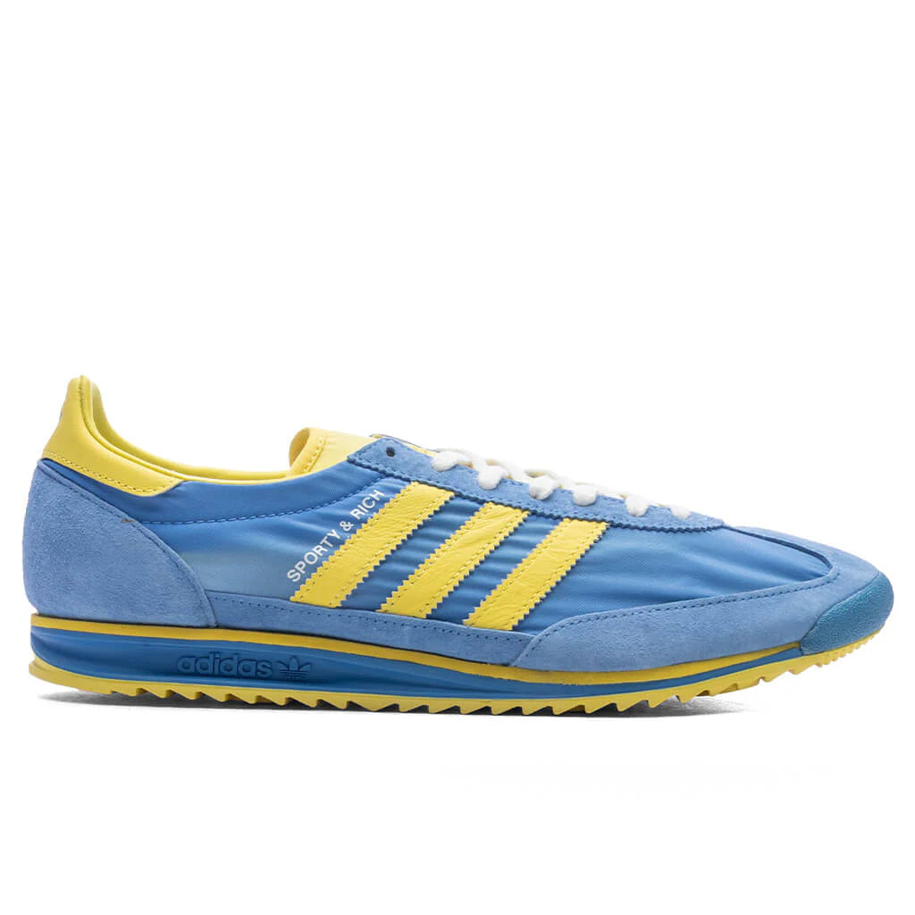 Adidas x Sporty Rich SL72 Womens Real Blue Light Yellow White