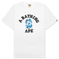 ABC Camo College Tee White Blue