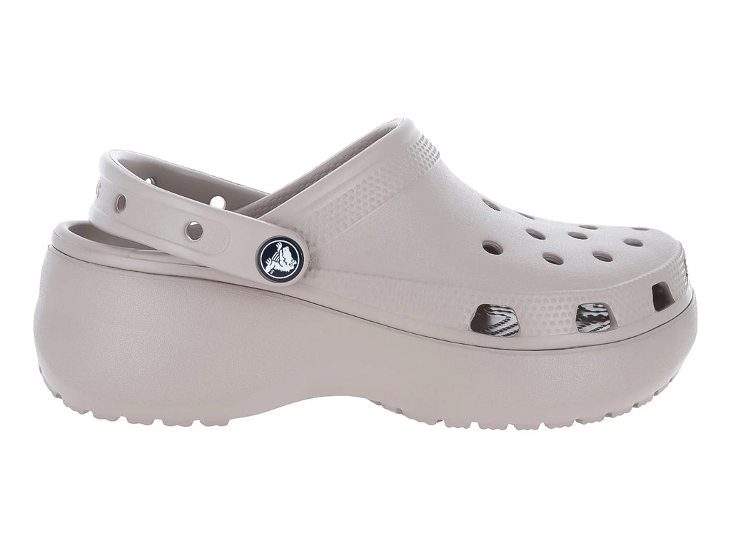 Sandalias Crocs Classic Platform Clog Taupe para Mujer