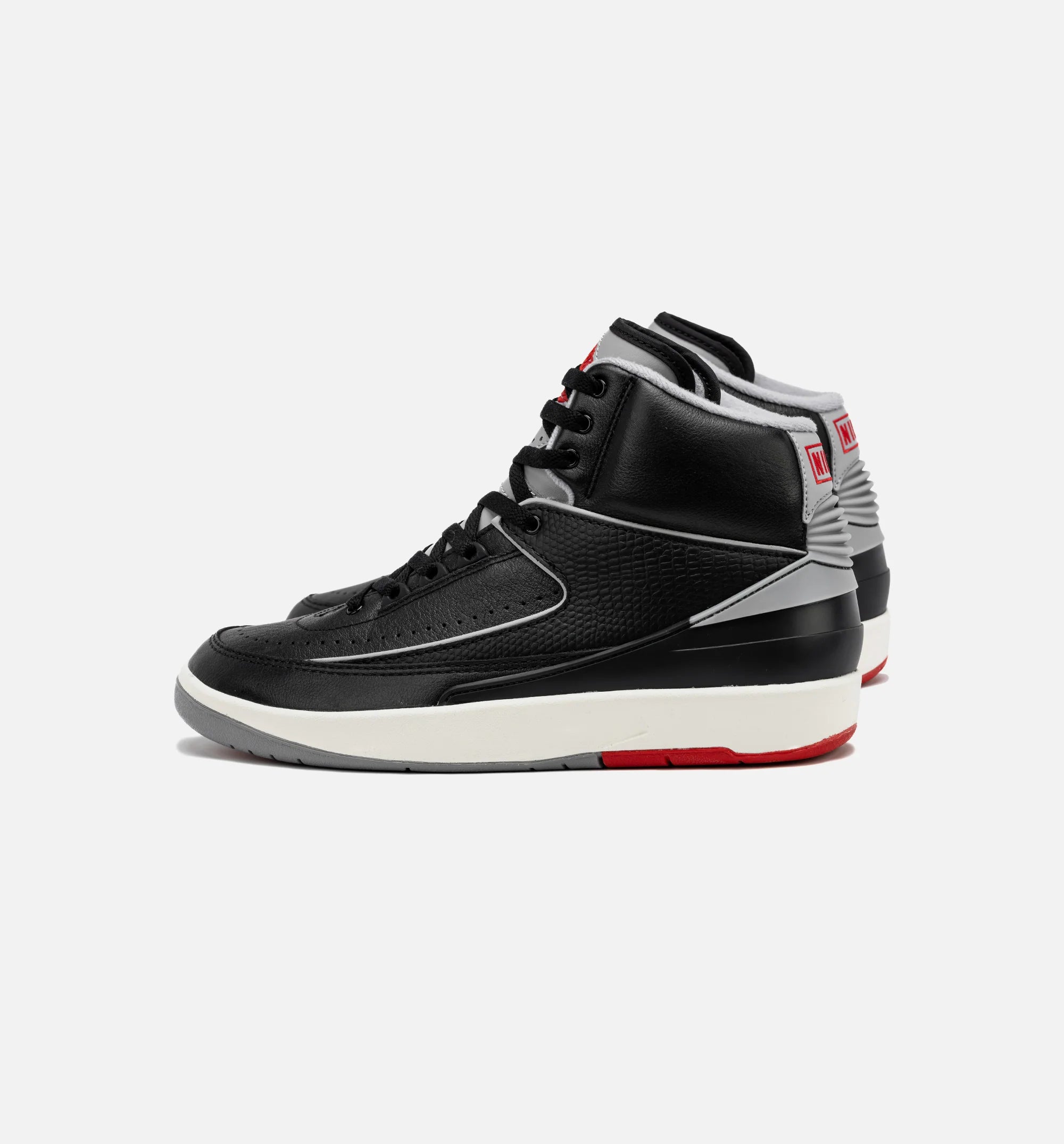 Air Jordan 2 Retro Black Cement Mens Lifestyle Shoe Black Cement Grey Free Shipping