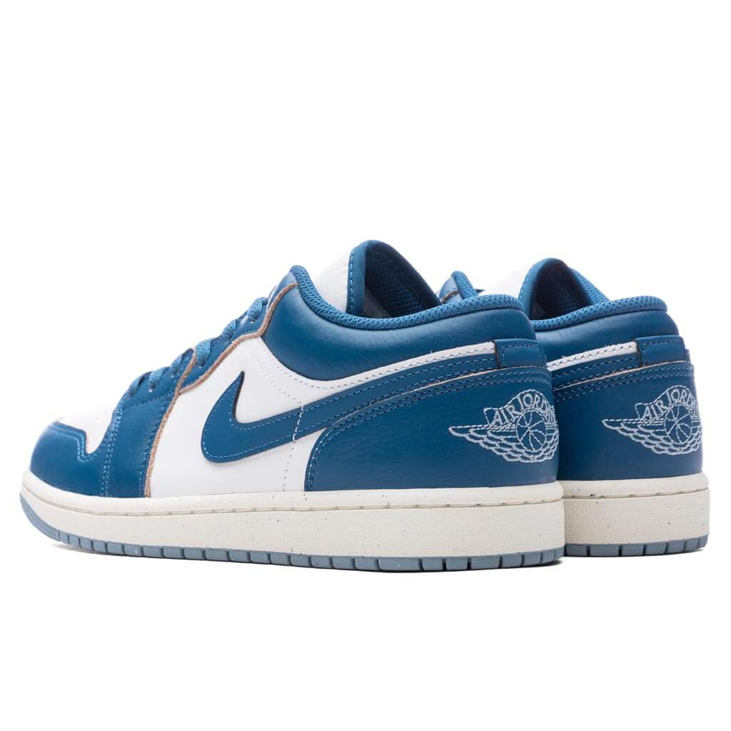 Air Jordan 1 Low SE White Industrial Blue Blue Grey
